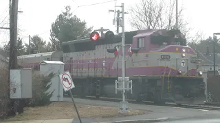 Views of the Fitchburg Line Commuter Rail MBTA 1126