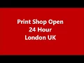 24 Hour Printing London 24 Hour Open Print shop In London