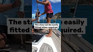 Flying a Staysail #shorts