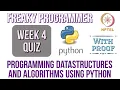 NPTEL Programming Data structures Algorithms using python Week 4 Quiz Answers