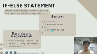 TAGALOG Program Flow - Conditional Control Structure Shiro
