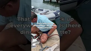 Sailboat Dinghy Security and Etiquette #shorts