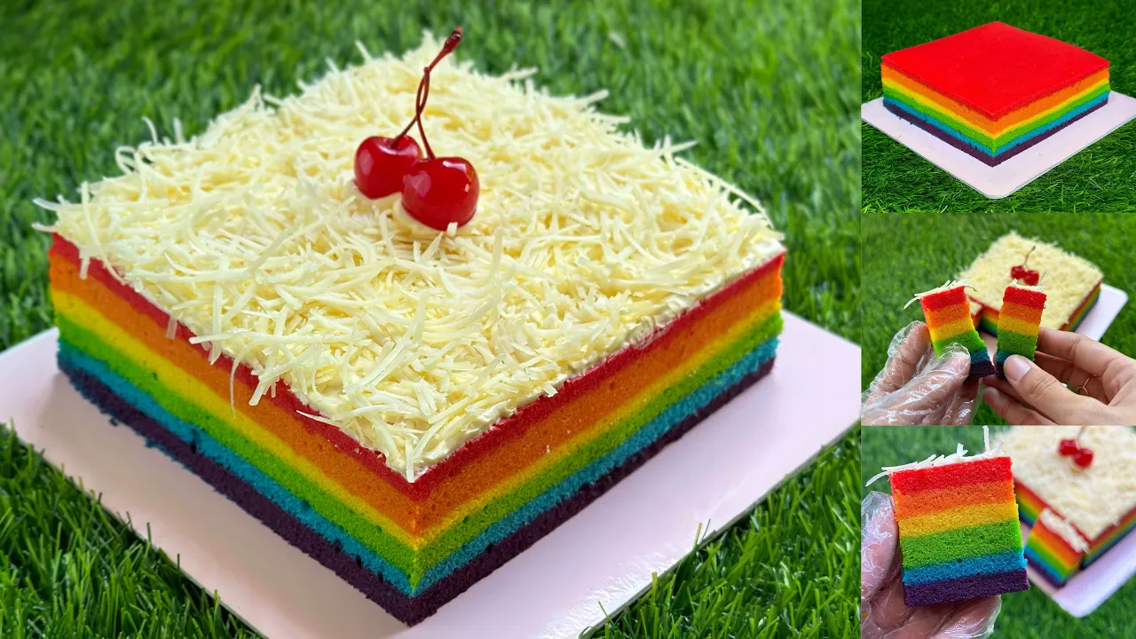 Wajib Coba‼️RAINBOW CAKE KUKUS EKONOMIS PALING ENAK & MUDAH DIBUAT 😍 100% Berhasil Wajib Coba‼️RAINBOW CAKE KUKUS EKONOMIS PALING ENAK & MUDAH DIBUAT 😍 100% Berhasil