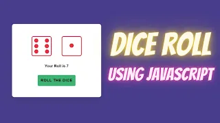 Dice Roll Using JavaScript in 11 mins Mini Projects For Beginners