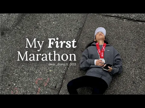 Download MP3 My First Marathon, Race Day Experience \u0026 Running Tips | dear diary🏅💖