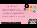 Say It Move It Activity for Phoneme Segmentation