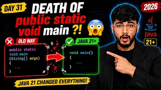 Java 21 Changed Main Method 2026