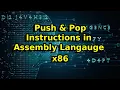 Push and Pop Instruction in Assembly Language