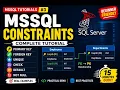 Master SQL Server Tutorial 5 Constraints Not Null Unique Check Default