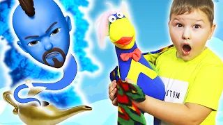 Что внутри волшебной лампы? Игорь в шоке!