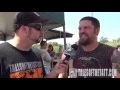 Josh talks tattoos at the Jimmy Buffett tailgate party at Jones Beach NY 2015
