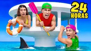 24 HORAS EN CASA SOBRE EL AGUA !!