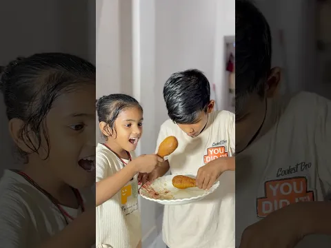 Bhabhi ne banaya lalli roshni ke liye chiken leg pice♥️🤗