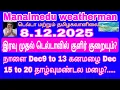 நாளை Dec 9 to 13 கனமழை Dec15 to 20 நிகழ்வு மழை?....Dec இறுதி Jan முதல் வாரம் Arnab,shakthi புயல்கள்?