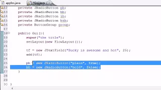 Java Programming Tutorial 66 JRadioButton