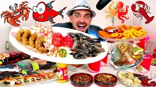 تحدي المأكولات البحرية وجبة عملاقة من الأكل البحري بنسبة بروتين عالية SEAFOOD CHALLENGE 