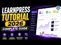 Best Free WordPress LMS Plugin LearnPress Full Tutorial Review