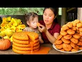 Download Lagu How to Make Pumpkin Cake, Harvest Sweet Potato, Vegetable and Bring to Market to Sell