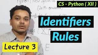 Rules in Python Lecture 3