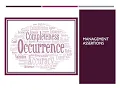 Management Assertions Auditing