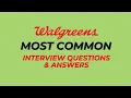 Walgreens Interview Questions and Answers for 2025