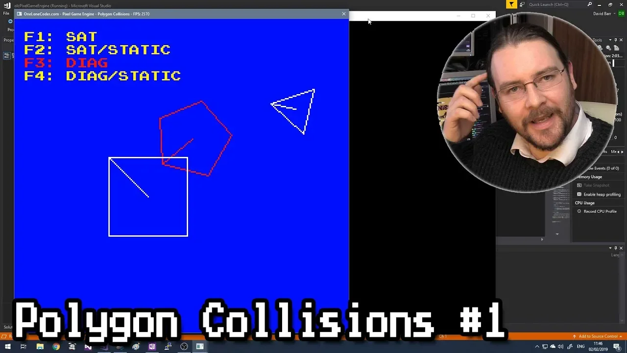Convex Polygon Collisions: AABB and Separating Axis Theorem Explained