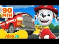 Lagu Marshall van de PAW Patrol redt levens met zijn brandweerwagen! 🚒 90 Minuten | Nick Jr. Nederlands