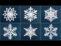 Lagu 6 Simple Snowflakes - How to make Snowflake out of Paper - Christmas Decorations