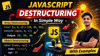 JavaScript Destructuring Explained in Bangla Array Object Destructuring for Beginners