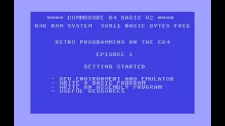 Retro Programming on the Commodore 64 - Episode 1