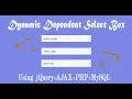 State City Dynamic Dependent Select Box using jQuery Ajax and PHP
