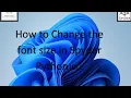 How to change the font size in Spyder Python IDLE