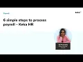 Processing Payroll in 6 Simple Steps l Keka HR