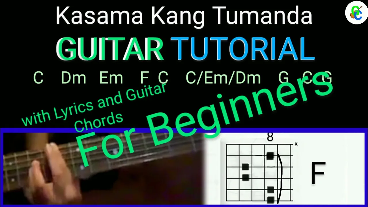 Kasama Kang tumanda/Grow old with you mash up ll Lyrics with Guitar chords for Beginners ll