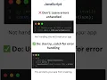 Clean Error Handling in JS