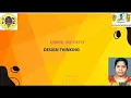 DESIGN THINKING CYBER SECURITY SNS INSTITUTIONS