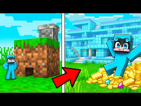 Video Thumbnail: Evolucioné de CASA POBRE a CASA de MILLONARIO en Minecraft