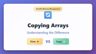 NumPy View vs Copy Understanding Array Memory Management in Python