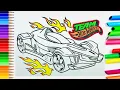 Hot Wheels Car Coloring Page How To Coloring Racing Car Download Print and Coloring with Me