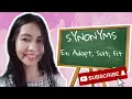 SYNONYMS CONTINUATION lesson 5