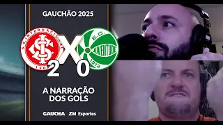 OS GOLS DE INTER 2 X 0 CAXIAS NA NARRAÇÃO DE MARCELO DE BONA | JORNADA ESPORTIVA