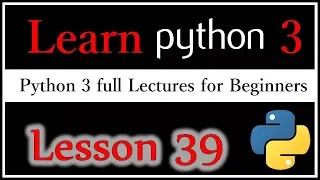 Exercise With Solution Homework - Learn Python 3 Lesson 39