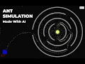 Ant Colony Simulation in C Pheromone-Based Pathfinding