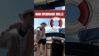🌊 Man Overboard Drill! 🌊 🌊⛵️ #shorts