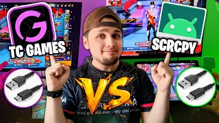 TC GAMES VS SCRCPY Which is better for playing FREE FIRE on PC without an emulator USB only