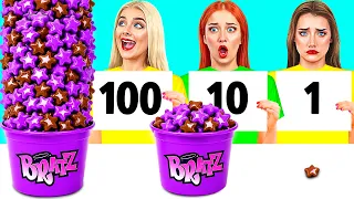 100 Capas de Alimentos Desafío | Recetas de Cocina Sabrosas por Mega DO Challenge