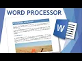 ICT - Word Processor