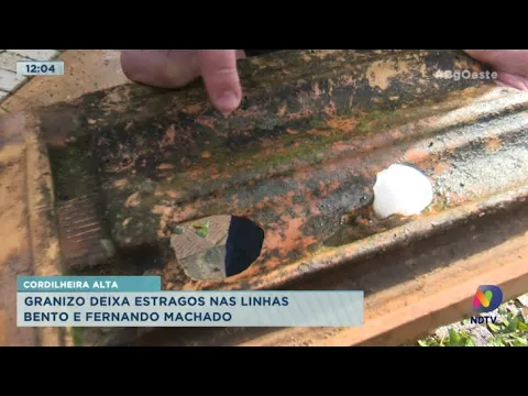 Chuva de granizo atingiu Cordilheira Alta e deixou estragos