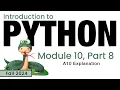 Python Fall 2024 Module 10-8 A10 Explanation