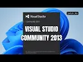 How to Download and Install Visual Studio 2013 Community in 2026 - Old Visual Studio Versions